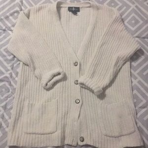 OVERSIZED CREAM CARDIGAN